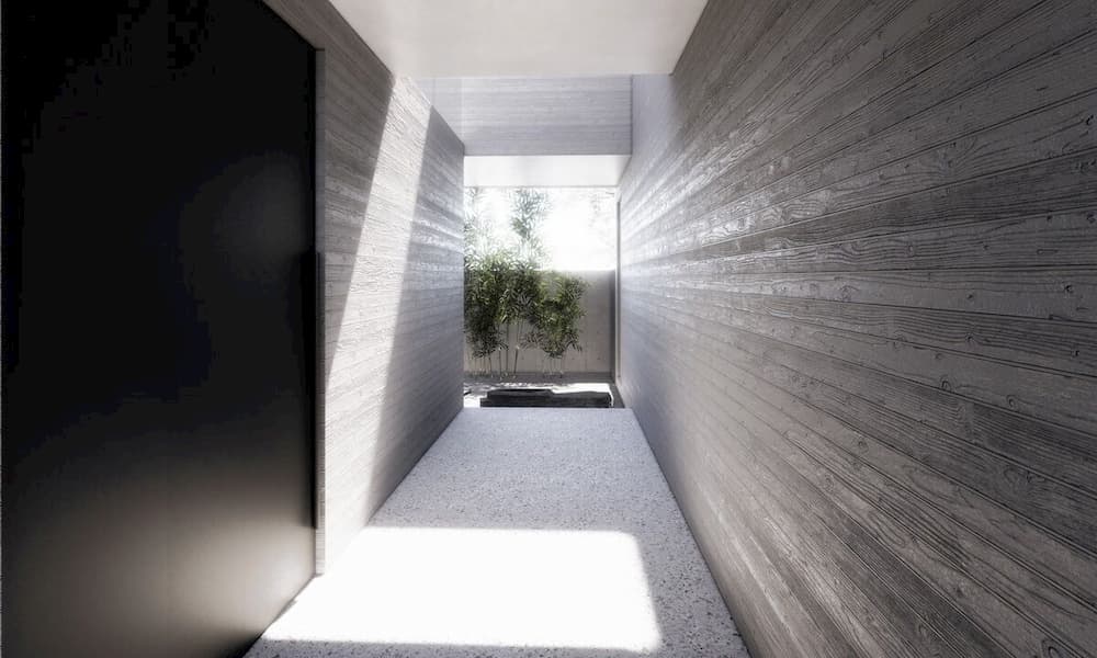 EYRC Architects Sajima Residence Corridor Framing View 3